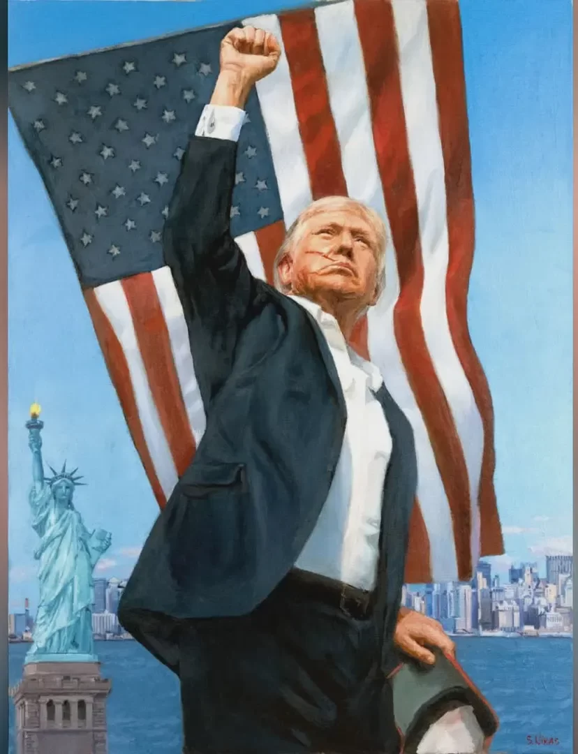 Портрет Трампа Никоса Сафронова